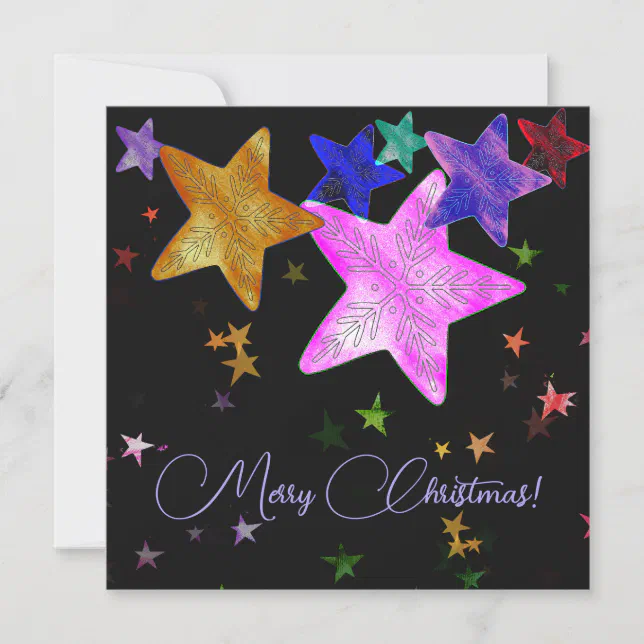 Multicolor shining stars- Merry Christmas!
