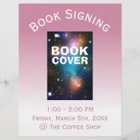 Book Cover Signing Ombre Flyer