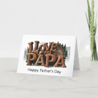 *~* Photo AP86 I LOVE YOU PAPA Father's Day Card