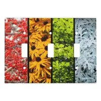 Colors of the Changing Seasons Quadriptych Light Switch Cover
