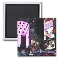 Times Square in New York City (pink) Magnet