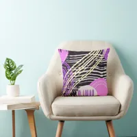 Trendy Modern Cool Abstract Art Throw Pillow