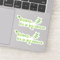 Funny Botanist Nature Set of Two Sticker