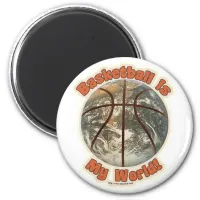 Basketball is my world! magnet