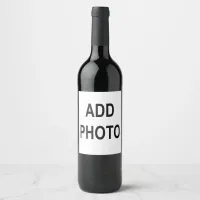 Customize Add Name Photo or Artwork Wine Label
