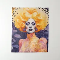 Gorgeous Drag Queen Red Hair Tapestry