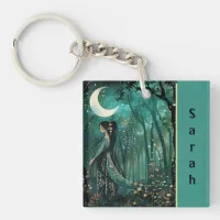 Enchanted Forest Maiden Acrylic Keychain