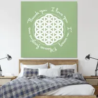 Flower of Life Ho'oponopono Canvas Print