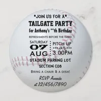 Baseball Themed Party Invitation