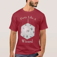 Party Like A Gamer Custom Role Payer Strategy T-Shirt