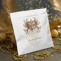 Masquerade Motif Sweet 16 Rose Gold ID1032 Favor Bag