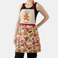 Cozy Christmas Gingerbread Man Grammie's Kitchen Apron