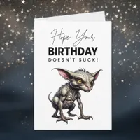 Funny Chupacabra Pun Birthday  Card