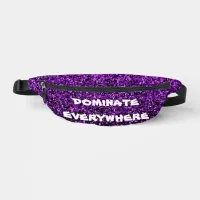 Purple Glitter on Black Dominate Everywhere |