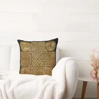 Celtic Knotwork Cross Throw Pillow