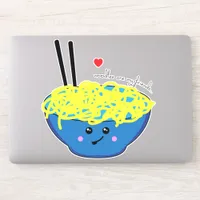 Noodles are my Friends Ramen Funny Food Quote Sticker