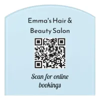 Business QR Code Promotional Custom Beauty Salon Door Sign