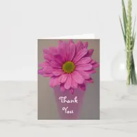 Pink Daisy in Vase Thank You