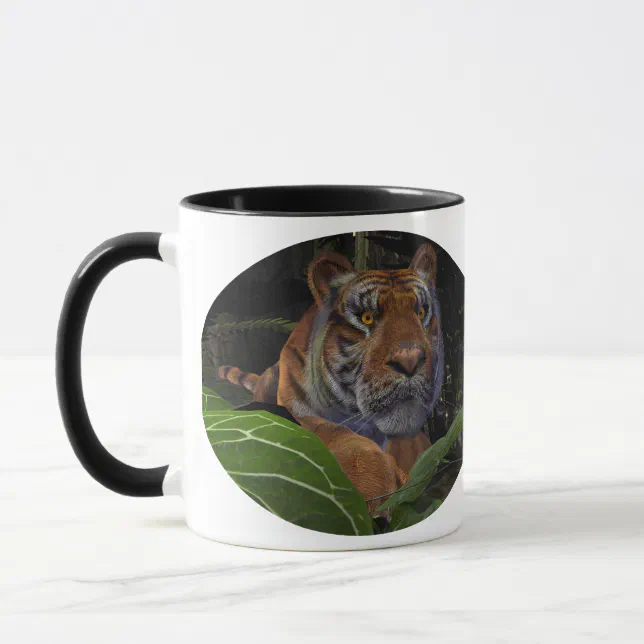 Tiger Crouching in the Jungle Mug