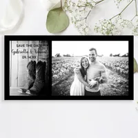 Rustic Cowboy Boots Western Wedding Save the Date