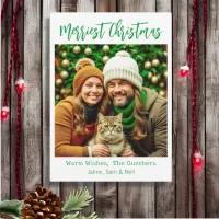 Merry Christmas | Family Picture Personalized Holiday Card