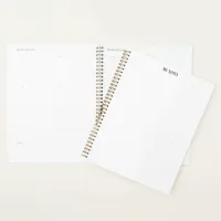 Simple Clean Minimalist Dotted Lines personalize Planner