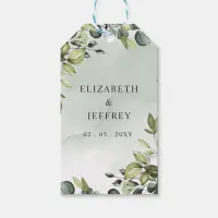 Elegant Boho Greenery Eucalyptus Wedding Gift Tags