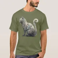 Paisley Profile Cat T-Shirt