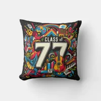 Arts high school class of 77 throw pillow