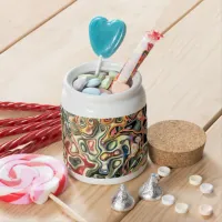 Abstract Art Candy Jar