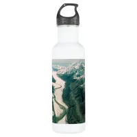 Alaska Mountain Range-Aerial View Stainless Steel Water Bottle