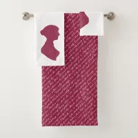 Pride and Prejudice Netherfield Ball Jane Austen Bath Towel Set