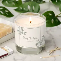 Elegant Eucalyptus Floral Wedding Scented Candle