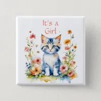 Cute Kitten Themed Girl's Baby Shower
