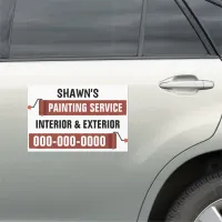 12” x 18” Red Painting Service Car Magnet