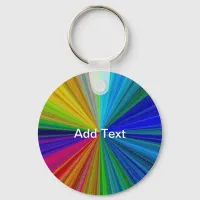 Circular Gradient Rainbow Keychain