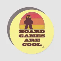  So Cool Board Games Fun Meeple Design Car Magnet