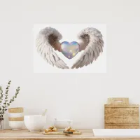 *~*~  Heart Angel Wings  AP78 Opal LOVE Poster