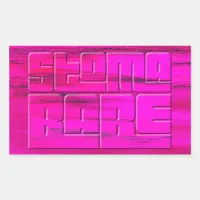 Stoma Babe Rectangular Sticker