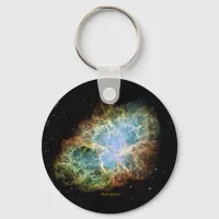 Crab Nebula Space Abstract Keychain