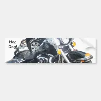 Hog Dog Bumper Sticker