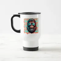 Vintage Squatch Retro Style Comic Pop Art Travel Mug