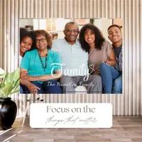 Family Text  Photo Block