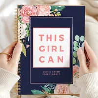 This Girl Can Positive Motivational Floral Planner