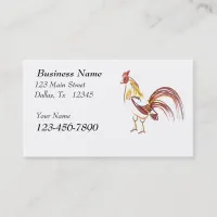 Rooster Business Card