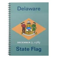 State of Delaware Flag Notebook