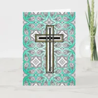 Religious Cross Easter Quote Card