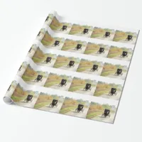 Autumn Amish Horse and Buggy Wrapping Paper