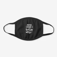 Pray More Worry Less Christian Black Cotton Face Mask