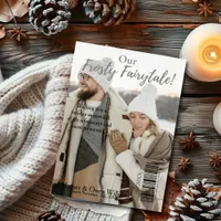 Christmas Magazine Cover Engagement Announcement 